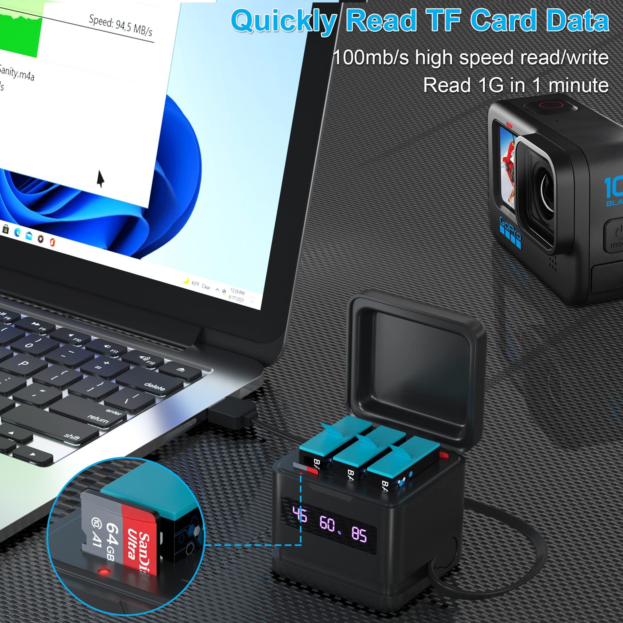 Gopro hero9とバッテリーとSD Amazon.com : LUIBOR GoPro HERO9 Black, Waterproof Sport and